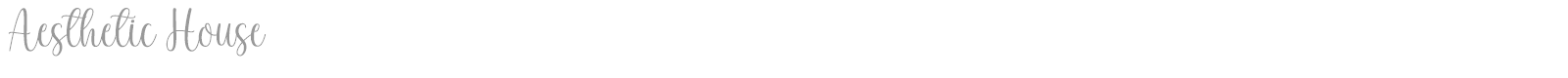 Aesthetic House font preview